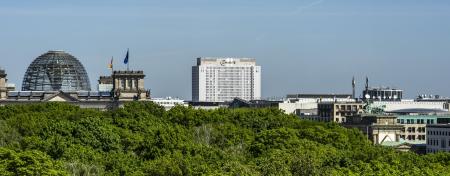 Panorama of Berlin with Reichstag and Charité