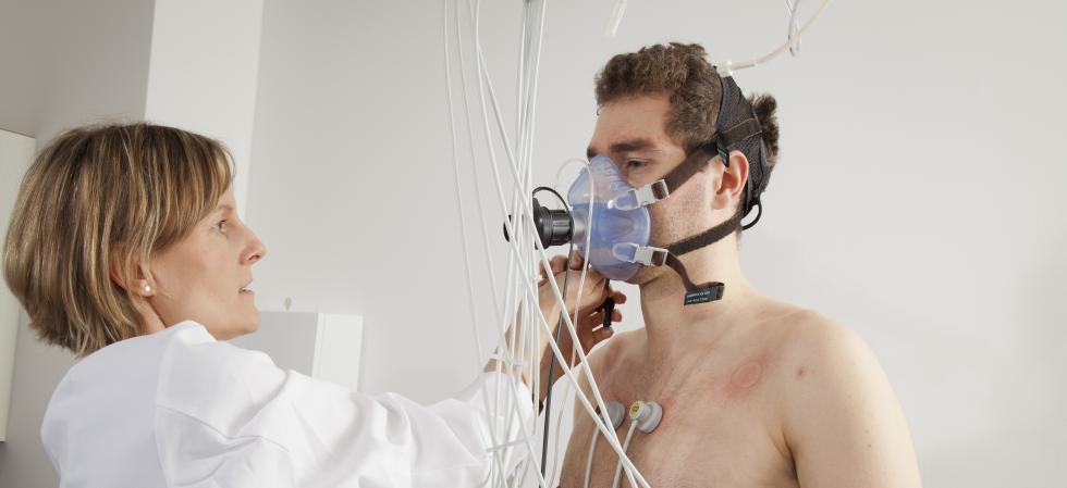 قياس التنفس في مستشفى إرنست فون برغمان (بوتسدام)