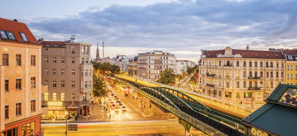 panorama Berlina z wieżą telewizyjną