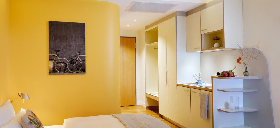 Küchenzeile Zimmer Flottwell Hotel Berlin