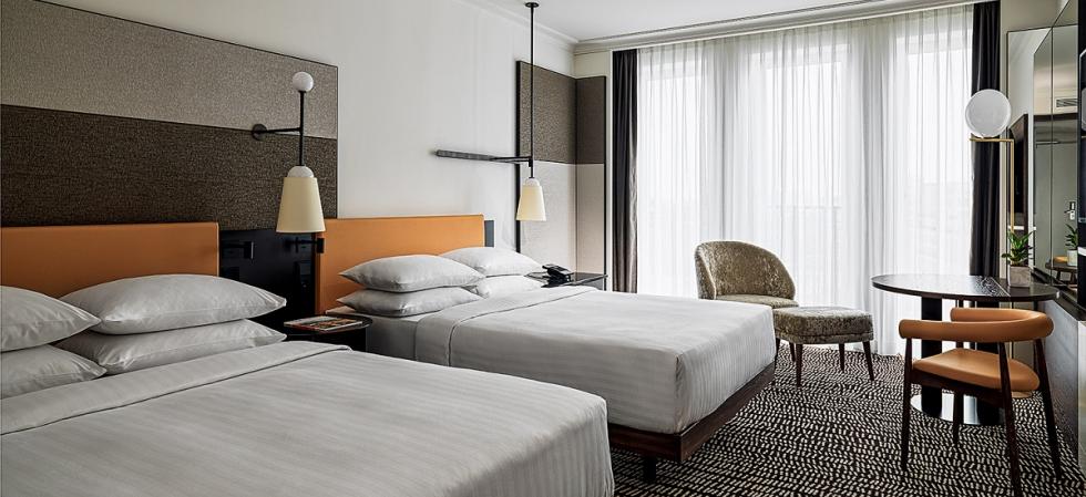 Berlin Marriott Hotel, Deluxe Zimmer, Doppelbetten