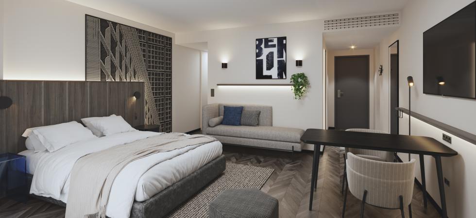 Hotelzimmer im Citadines Berlin