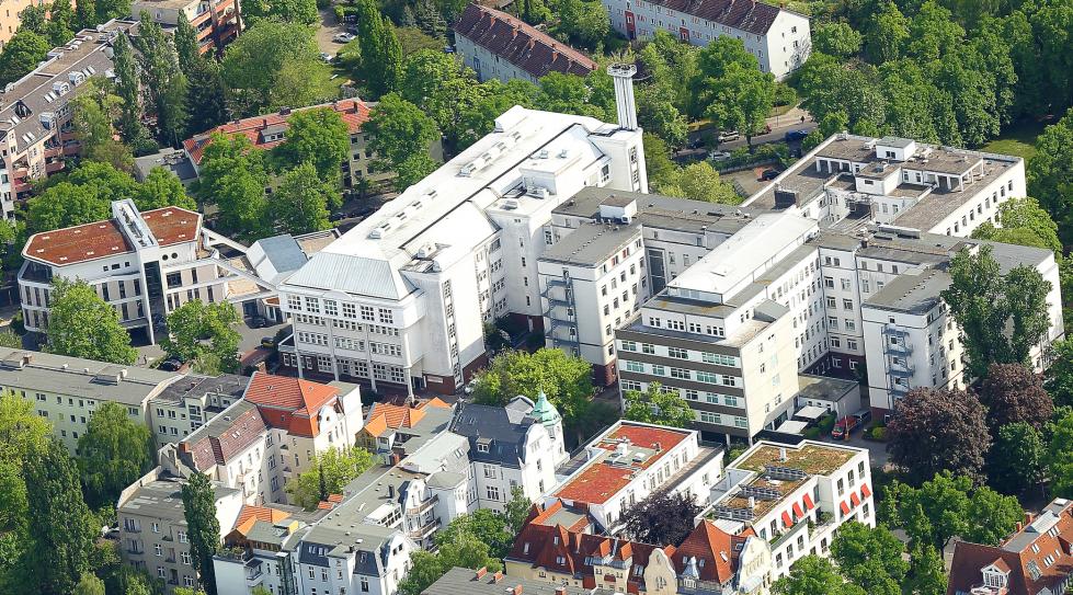 Szpital Martin Luther Krankenhaus, Widok z lotu ptaka